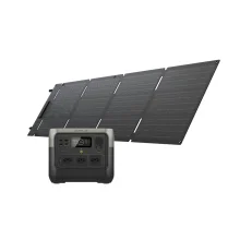 Kit Gerador de Energia 768Wh River 2 Pro e Painel Solar Portátil 60W EcoFlow