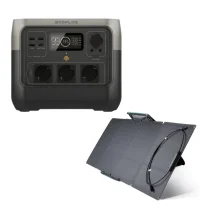 Kit Gerador de Energia Portátil River 2 Pro e Painel Solar Portátil 110W EcoFlow