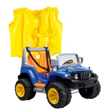 Kit Jeep 2 Crianç Off Road A18 Azul 933202 Belfix e Colete Boia Infantil