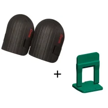 Kit Joelheira em EVA para Assentamento e Pacote com 100 Espaçadores 20mm