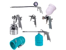 Kit Jogo Acessórios para Compressor e Pistola para Pintura Tanque Alto 600ml