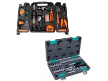 Kit Jogo Ferramentas para Montagem em Bancada e Jogo Soquete Encaixe 1/4Pol