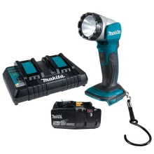 Kit Lanterna de Led DML802 Makita e Bateria 18V 3.0Ah e Carregador DC18RD