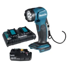 Kit Lanterna de Led DML815 Makita e Bateria 18V 3.0Ah e Carregador DC18RD