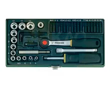 Kit Magnético com Soquetes e Bits 38 Peç 23070 Proxxon