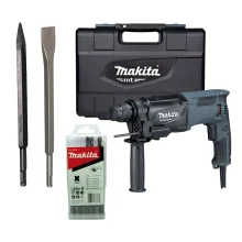 Kit Martelete 800W M8701G Makita e 5 Brocas e Talhadeira e Ponteira