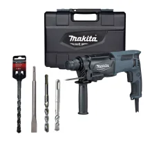 Kit Martelete Combinado 800W M8701G Makita e Brocas e Talhadeira