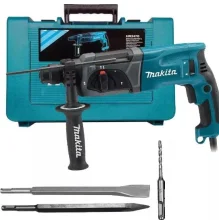 Kit Martelete Combinado Sds Plus HR2470 Makita e Broca e Talhadeira e Ponteira