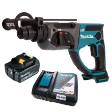 Kit Martelete Rompedor 20mm à Bateria 18V DHR202Z Makita e Bateria e Carregador