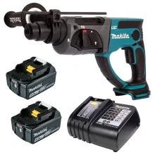 Kit Martelete Rompedor 20mm à Bateria DHR202Z Makita e 2 Baterias e Carregador