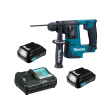 KIt Martelete Rotativo 14mm 12V CXT HR140DZ Makita e 2 Baterias 12V e Carregador