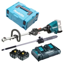 Kit Multifuncional DUX60Z Makita 2 Bat Carregador e Implemento Motopoda e Maleta