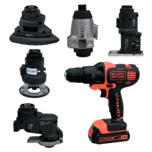 Kit Parafusadeira à Bateria 20V e Jogo de Ferramentas BDCDM6KITC-BR Black&Decker