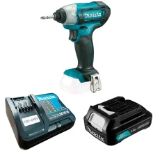 Kit Parafusadeira à Bateria12V TD110DZ Makita e Bateria BL1016 e Carregador DC10SB