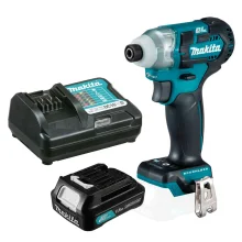 Kit Parafusadeira de Impacto à Bateria 12V TD111DZ Makita e Bateria e Carregador