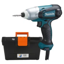 Kit Parafusadeira de Impacto TD0101 Makita e Caixa de Ferramentas 16 Pol