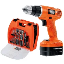 Kit Parafusadeira e Furadeira à Bateria 12V e Acessórios GC1200M BlackDecker