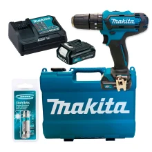 Kit Parafusadeira e Furadeira de Impacto HP331DSAE Makita e 2 Bits Phillips 50mm