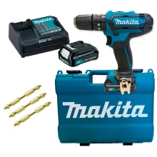 Kit Parafusadeira e Furadeira de Impacto HP331DSAE Makita e 3 Bits Torção PH2