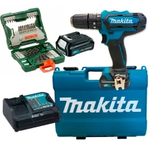 Kit Parafusadeira e Furadeira de Impacto HP331DSAE Makita e Kit de Ferramentas