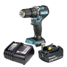 Kit Parafusadeira Furadeira de Impacto DHP487Z Makita e Bateria 18V e Carregador