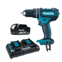 Kit Parafusadeira Furadeira DHP482Z Makita e Bateria de 18V 3.0Ah e Carregador