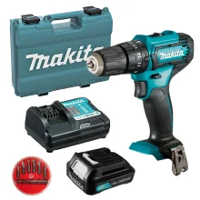 Kit Parafusadeira Furadeira HP333DWYX3 Makita e Maleta e Jogo Bits e Adaptador