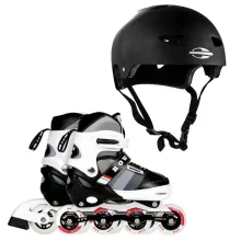 Kit Patins Semi-Pro 39-42 40600142 Mor e Capacete de Proteção Mormaii
