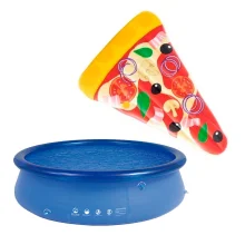 Kit Piscina Inflável 4.600 Litros 001054 Mor e Boia Pizza para Piscina 1970