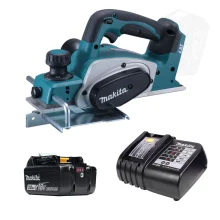 Kit Plaina à Bateria 82mm 18V DKP180Z Makita e Bateria 18V 3.0Ah e Carregador