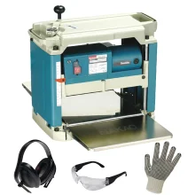 Kit Plaina Desengrosso 2012NB Makita e Protetor Auricular e Óculos e Luva