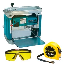 Kit Plaina Desengrosso 2012NB Makita e Trena Universal e Óculos de Segurança
