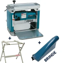 Kit Plaina Desengrosso 2012NB + Mesa para 2012NB + Coletor de Pó Makita
