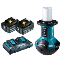 Kit Refletor Led para Área Trabalho DML810 Makita 2 Bat 6.0Ah Carregador DC18RD