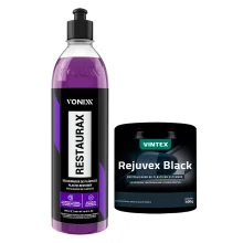 Kit Restaurador de Plásticos 2009015 Vonixx e Revitalizador de Plásticos Black