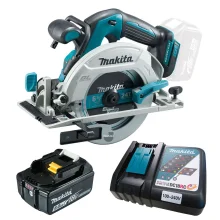 Kit Serra Circular à Bateria DHS680Z Makita e Bateria 18V e Carregador DC18RC