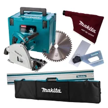 Kit Serra Circular de Trilho SP6000J Makita Coletor Cj Ângulo Trilho 1M e Bolsa
