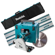 Kit Serra Circular de Trilho SP6000J Makita e 2 Trilhos 1M e Bolsa para Trilho