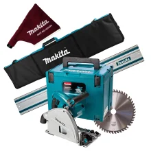 Kit Serra Circular de Trilho SP6000J Makita Trilho 1M Coletor Bolsa para Trilho