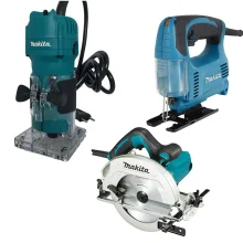 Kit Serra Circular HS7010 e Tupia 3709 e Serra Tico Tico 4327 Makita