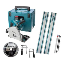 Kit Serra Circular Maleta SP6000J Makita 2Trilhos 1m Conector Sargentos e Disco