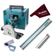 Kit Serra Circular SP6000J Makita e Trilho 1.9M e Conector e Coletor e Conj Âng