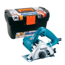 Kit Serra Mármore 125mm 1450 Watts 4100NH2Z Makita e Caixa de Ferramentas 16 Pol 110 Volts
