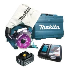 Kit Serra Mármore à Bateria 125mm DCC500ZKX1 Makita e Bateria e Carregador