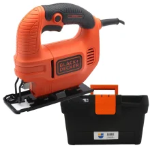 Kit Serra Tico Tico 420 Watts KS501 BlackDecker e Caixa de Ferramentas 16 Pol