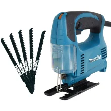 Kit Serra Tico Tico 450 Watts 4327 e 5 Lâminas Corte Curvo Madeira