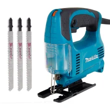 Kit Serra Tico Tico 450 Watts 4327 Makita e Lâminas 50x12mm em Aço Carbono
