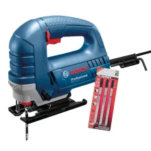 Kit Serra Tico Tico 710 Watts GST 75-E Bosch e Lâminas para Serra Tico Tico 110 Volts