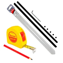 kit Trena de Bolso 5 M KTS34-5ME-S e Lápis para Carpinteiro e Conector de Trilho