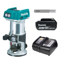 Kit Tupia à Bateria 18V DRT50Z Makita e Bateria e Carregador e Fresa